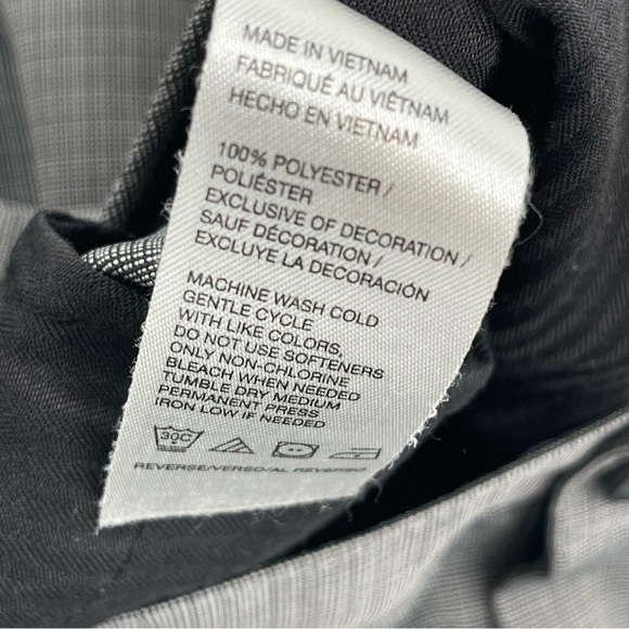 Izod Golf Mens size 38X29 Pants Black gray small check - Picture 8 of 10